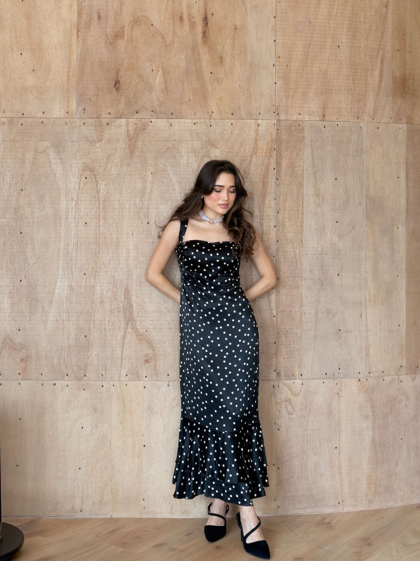 Classic Black Polka Dot Dress