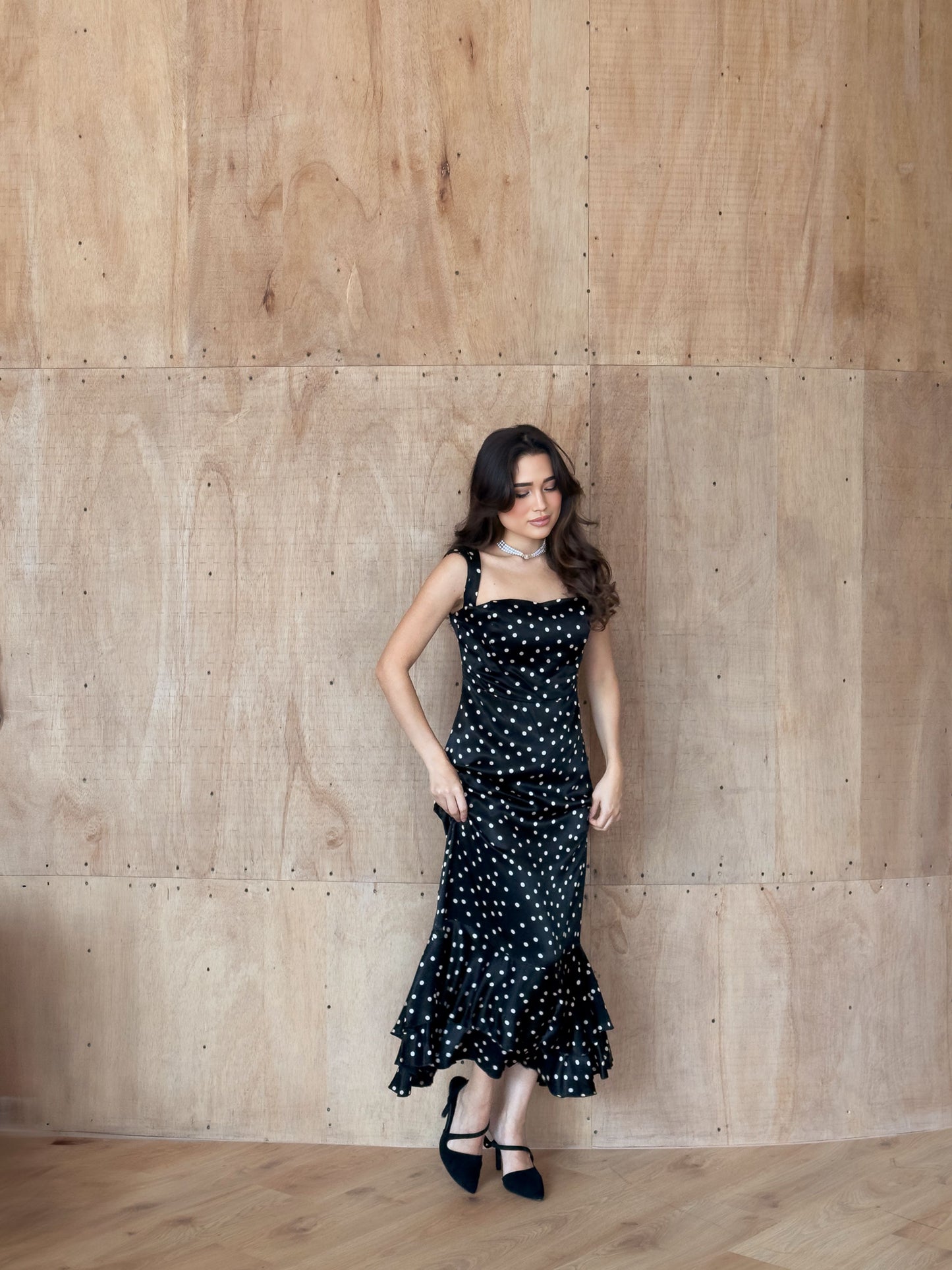 Classic Black Polka Dot Dress