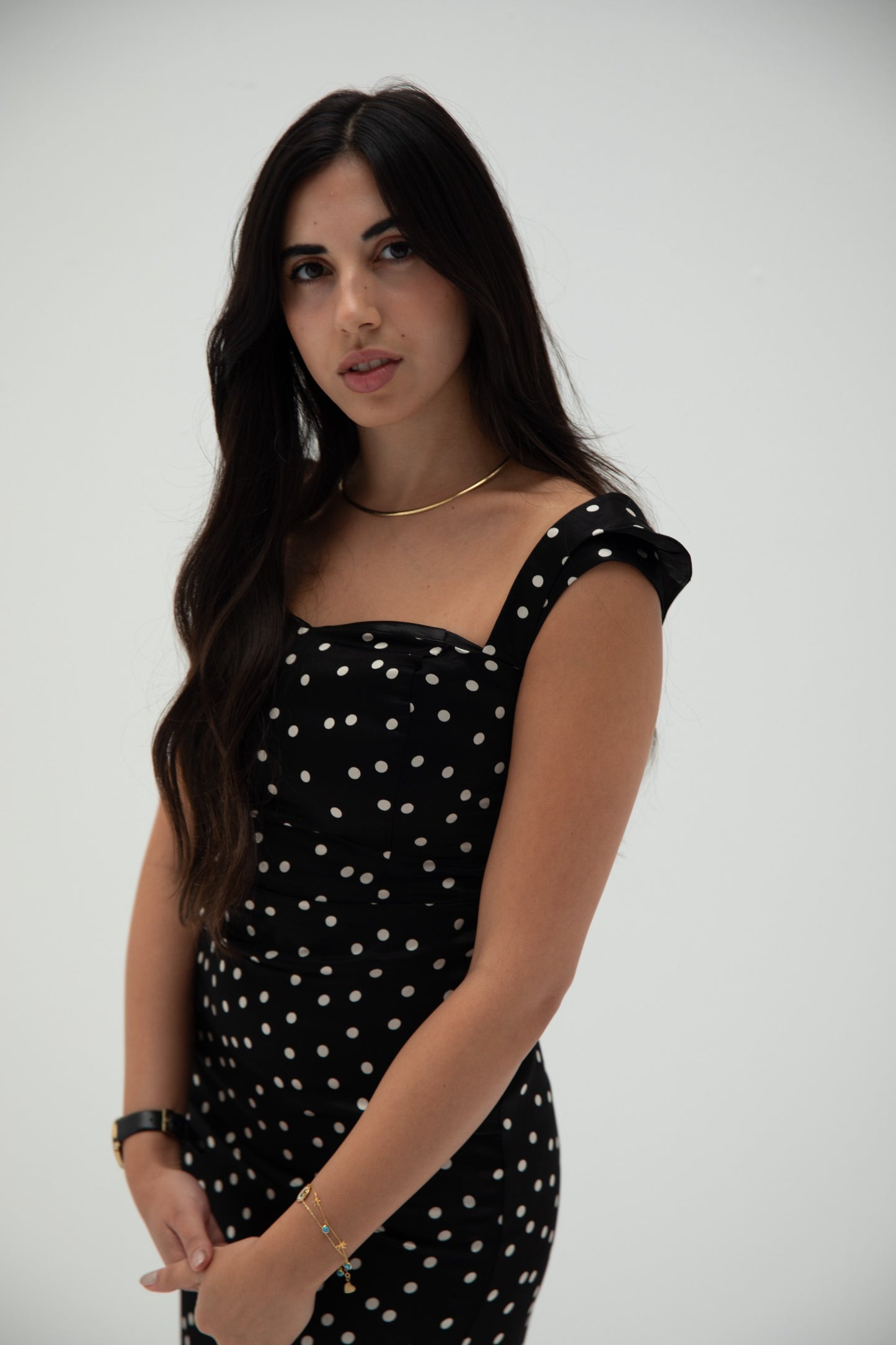 Classic Black Polka Dot Dress